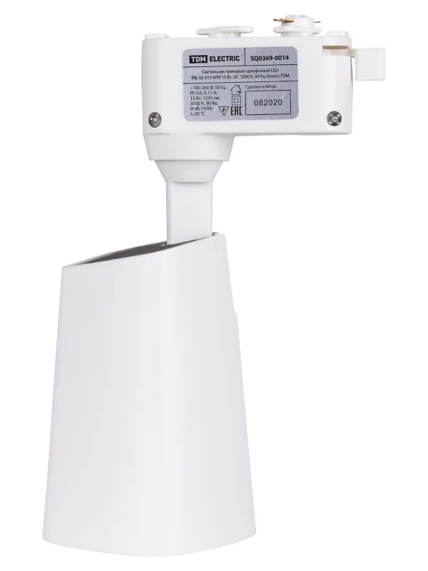 Светильник трековый однофазный LED TRL-02-015-WW 15 Вт, 24°, 3000 К, 90 Ra, белый, TDM — фото 4