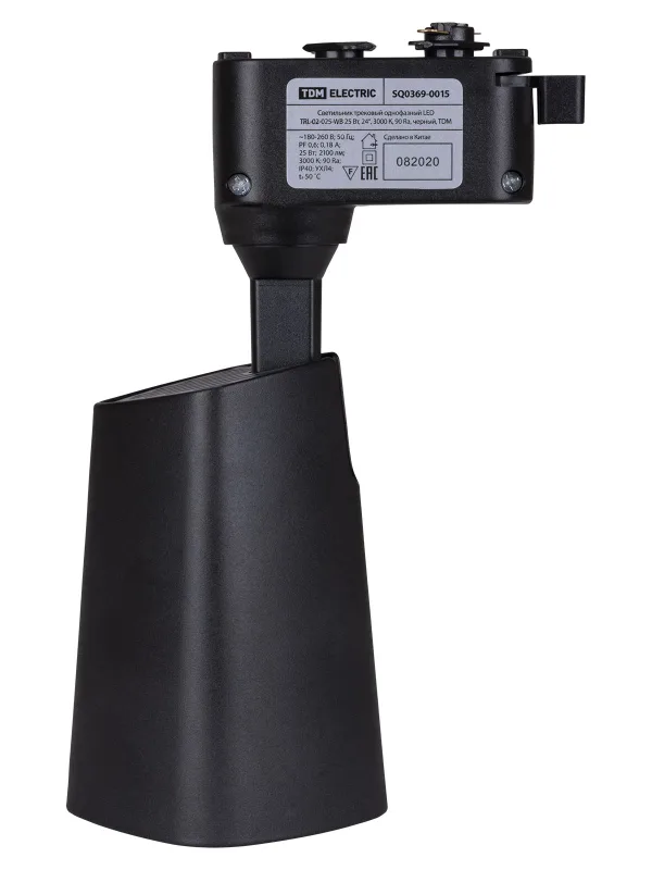 Светильник трековый однофазный LED TRL-02-025-WB 25 Вт, 24°, 3000 К, 90 Ra, черный, TDM — фото 5