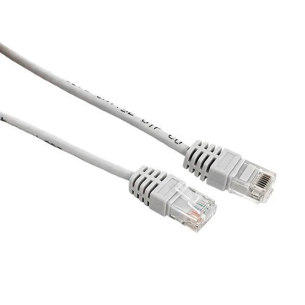 Патч-корд TERACOM Cat,5E (1Гбит/с) неэкранированный UTP оболочка PVC серый (5м) EKF — фото 2
