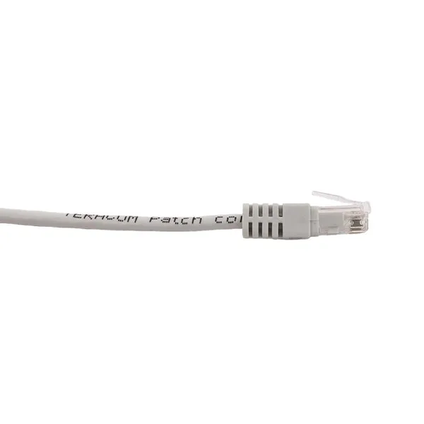 Патч-корд TERACOM Cat,5E (1Гбит/с) неэкранированный UTP оболочка PVC серый (5м) EKF — фото 3