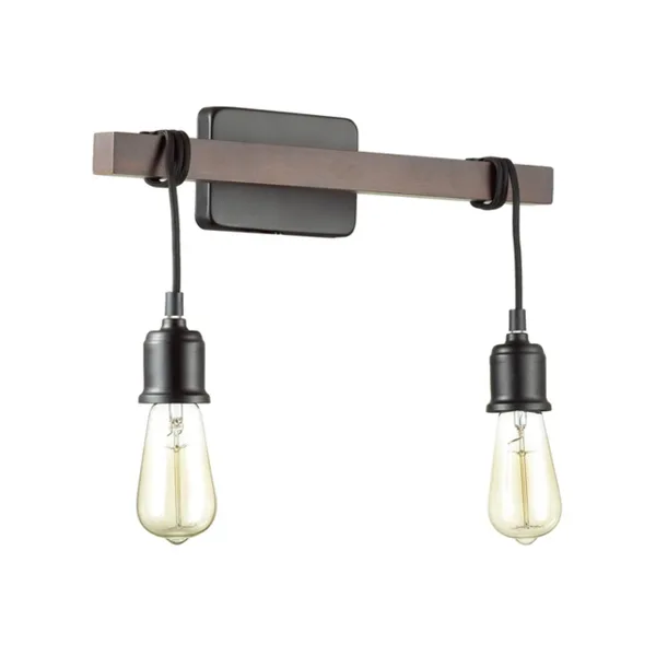 Бра E27 2*60W 220V KLAUS черный LUMION