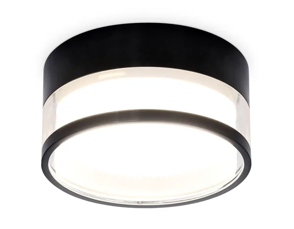 Светильник накладной TN5506 SBK/CL черный песок/прозрачный GX53 D85*43 Ambrella Light