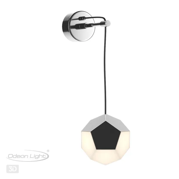Настенный св-к IP20 LED 7W 420Лм IP20 4000K BINGO хром ODEON LIGHT — фото 4