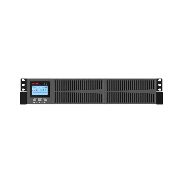 Онлайн ИБП ДКС серии Small Rackmount, 2000 ВА/1800 Вт, 1/1, 8xIEC C13, EPO, USB, RS-232, Rack 2U, 4x9Ач DKC — фото 3