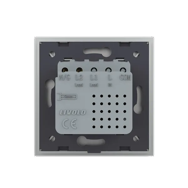 Розетка USB type C+A с блоком питания 36W Livolo 1 пост Серая VL-C7VUA18W.UC18W-2IP — фото 4