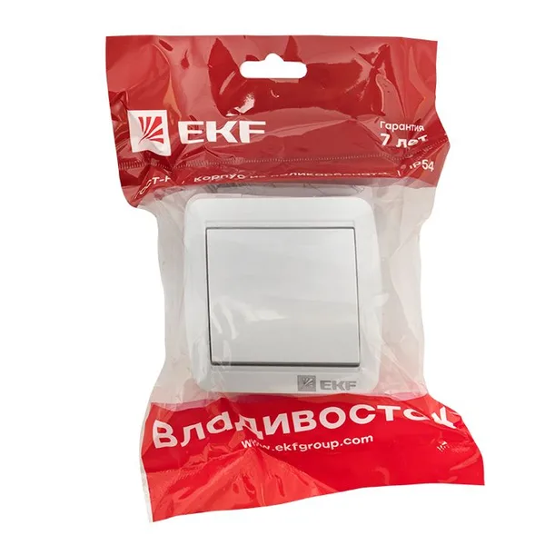 Владивосток Выключатель 10А IP54 бел, EKF — фото 3