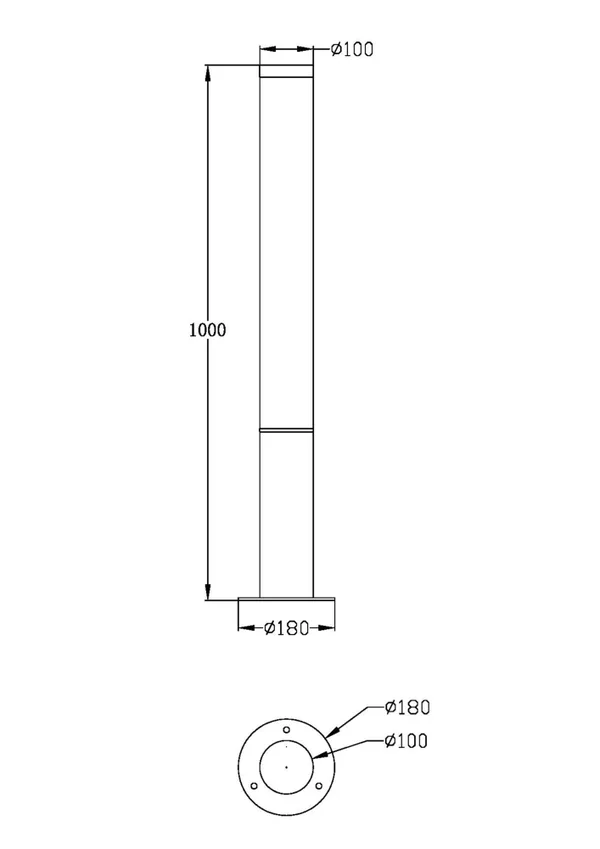 Ландшафтный светильник 30Вт 3000K Черный IP20 Ginza O041FL-L30B3K Outdoor Maytoni — фото 3