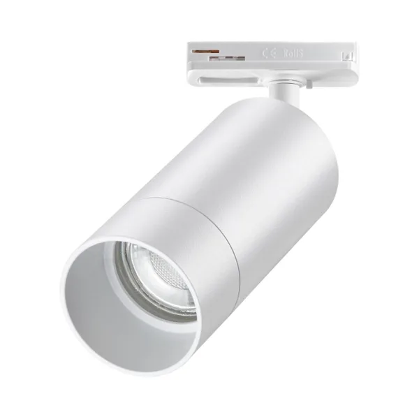 Св-к трековый однофазный двухжильный IP20 GU10 9W 220V SLIM белый NOVOTECH — фото 5