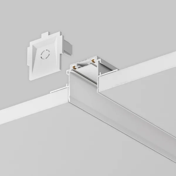Шинопровод встраиваемый 2000мм Белый Magnetic track system Radity TRA084MP-12W Technical Maytoni — фото 3