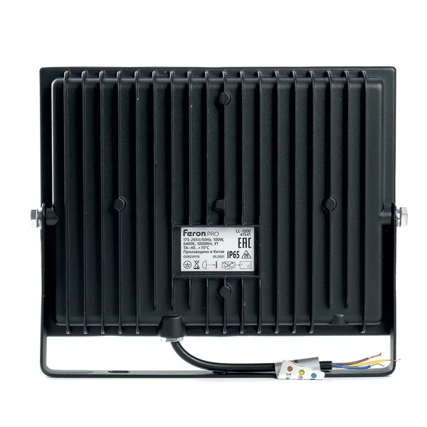 Светодиодный прожектор Feron.PRO LL-1000 IP65 100W 6400K черный — фото 4