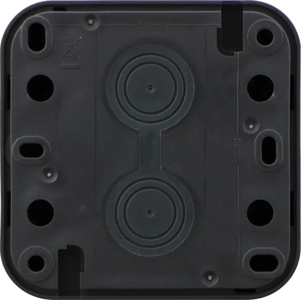 Donel W55 Выключатель звонкового типа 1-кл. накладной, с подсв., антрацит, IP55, серия (тип) DIP55 — фото 4
