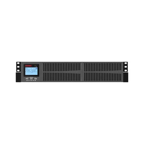 Онлайн ИБП ДКС серии Small Rackmount, 3000 ВА/2700 Вт, 1/1, 8xIEC C13, EPO, USB, RS-232, Rack 2U, 6x9Ач DKC — фото 3
