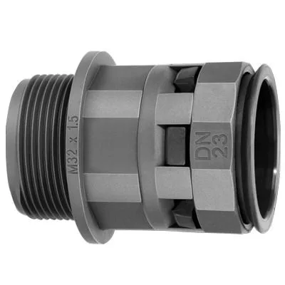 Муфта труба-коробка DN 10 мм, М16х1,5, полиамид, цвет черный DKC