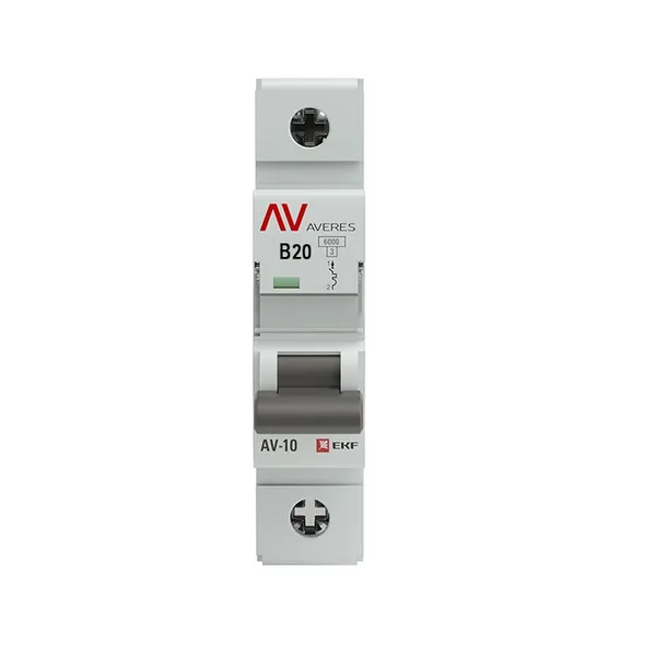 Выключатель автоматический ВА МОД 1П 20А В 10кА Averes EKF — фото 2