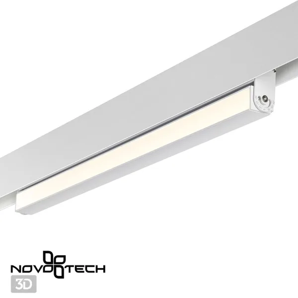 Трековый св-к для низков.шинопровода IP20 LED 4000K 24W 48V FLUM белый D NOVOTECH — фото 3