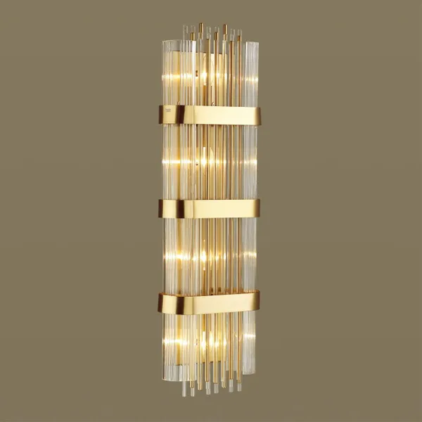 Настенный св-к E14 4*40W высота 810см EMPIRE золото/стекло ODEON LIGHT — фото 3