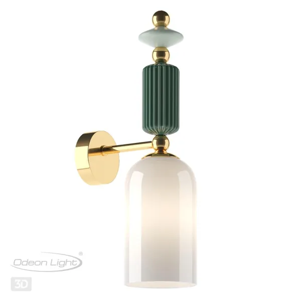 Бра E14 1*40W CANDY золото/разноцветн./керамика/стекло ODEON LIGHT — фото 4