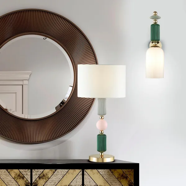 Бра E14 1*40W CANDY золото/разноцветн./керамика/стекло ODEON LIGHT — фото 2
