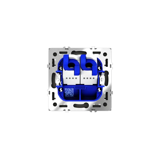 Розетка компьютерная встраиваемая Voltum S70 двойная RJ45+RJ45 КАТ.6, (кашемир) — фото 6