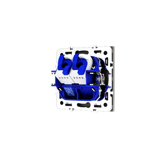 Розетка компьютерная встраиваемая Voltum S70 двойная RJ45+RJ45 КАТ.6, (кашемир) — фото 4