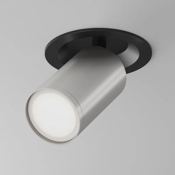 Потолочный светильник 1*GU10 10Вт Черный и Матовое серебро IP20 Ceiling & Wall C048CL-U-1BS Technical Maytoni — фото 2