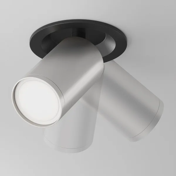 Потолочный светильник 1*GU10 10Вт Черный и Матовое серебро IP20 Ceiling & Wall C048CL-U-1BS Technical Maytoni — фото 3