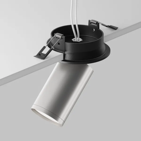 Потолочный светильник 1*GU10 10Вт Черный и Матовое серебро IP20 Ceiling & Wall C048CL-U-1BS Technical Maytoni — фото 4