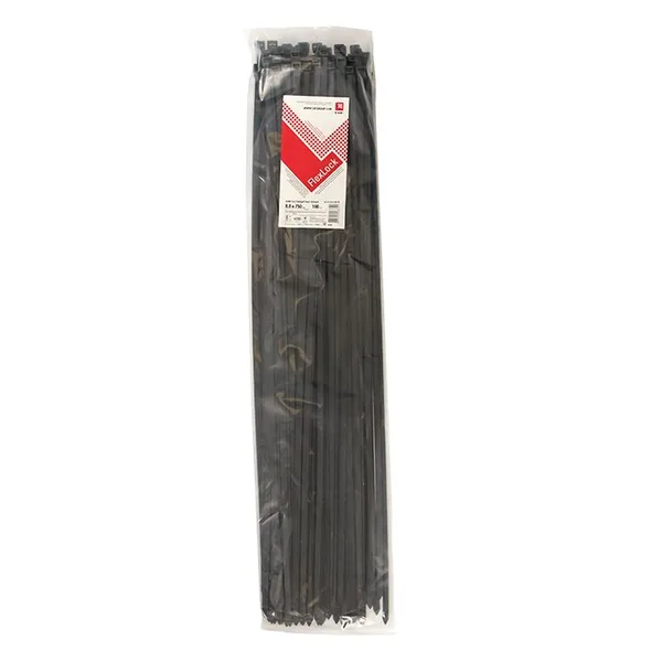 Хомут P6,6 стандартный (ч), 8,8x750 (100шт) FlexLock PROxima EKF — фото 4