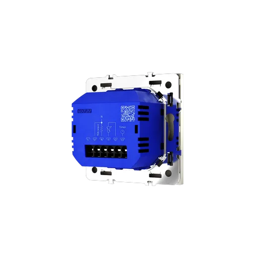 Терморегулятор электронный Voltum S70 с индикацией и датчиком, для теплого пола, (шелк) — фото 4