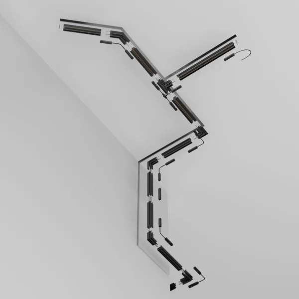 Шинопровод встраиваемый 3000мм Черный Magnetic track system Exility TRX034-423B Technical Maytoni — фото 3