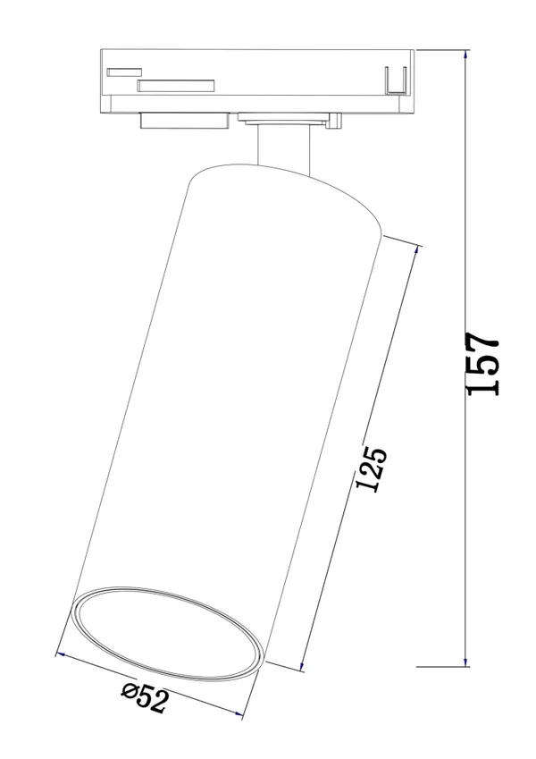 Светильник трековый 12Вт 4000K Черный IP20 Focus LED TR021-1-12B4K Technical Maytoni — фото 2