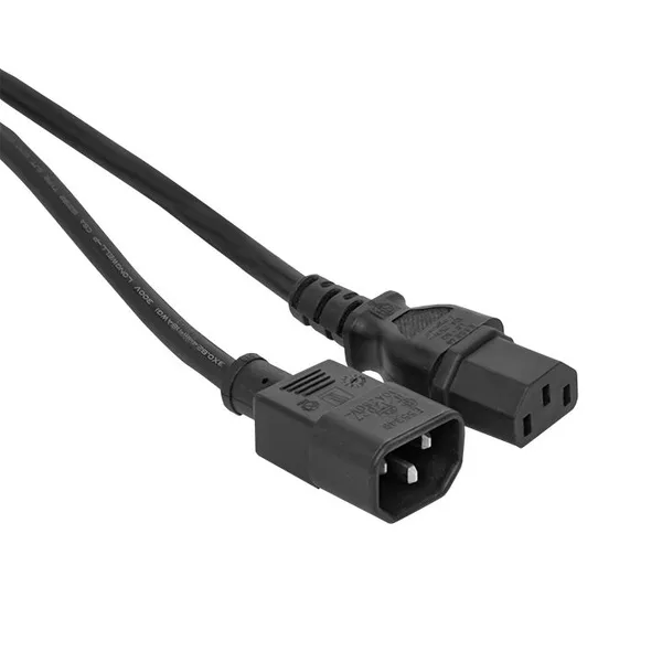 Кабель питания TERACOM для PDU IEC 60320 C13 - IEC 60320 C14 сечение 3x1,5мм2 250В 10A длина 2,0 метра EKF — фото 2
