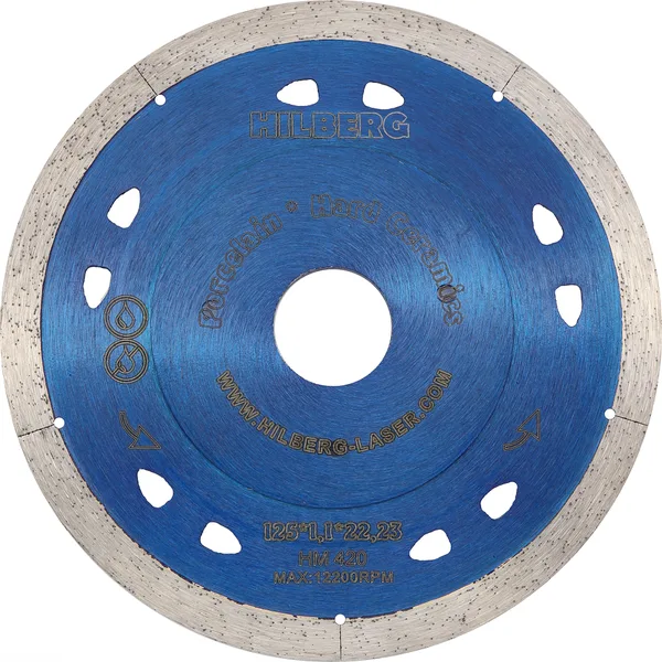 Диск алмазный отрезной 125*22,23 Extra Thin 1,1 mm HM420 Hilberg