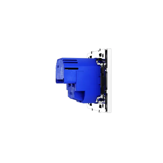 Розетка встраиваемая Voltum S70 с заземлением и защитными шторками, 16А, с USB, A+C, (белый матовый) — фото 24