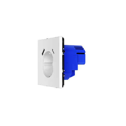 Розетка встраиваемая Voltum S70 с заземлением и защитными шторками, 16А, с USB, A+C, (белый матовый) — фото 15