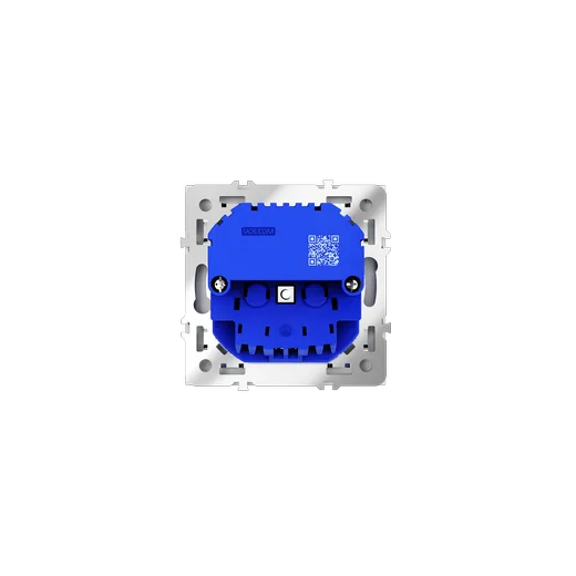 Розетка встраиваемая Voltum S70 с заземлением и защитными шторками, 16А, с USB, A+C, (белый матовый) — фото 6