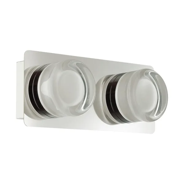Бра IP44 LED 2*5W 4000K 220V ORTEGA никель LUMION