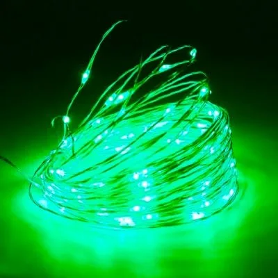 Гирлянда Роса на елку на USB 5 метров 50 led Зеленый Giant4