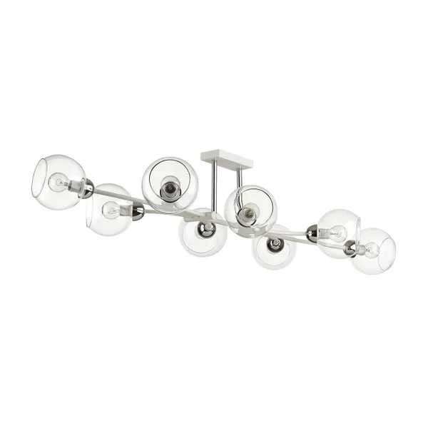 Люстра потолочная E14 8*40W 220V ALANA белый,хром LUMION