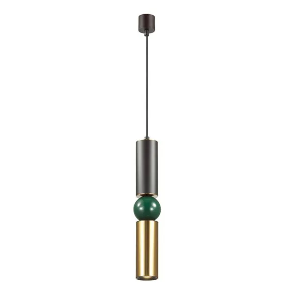 Подвес GU10 1*5W SAKRA черный/золото/зеленый ODEON LIGHT