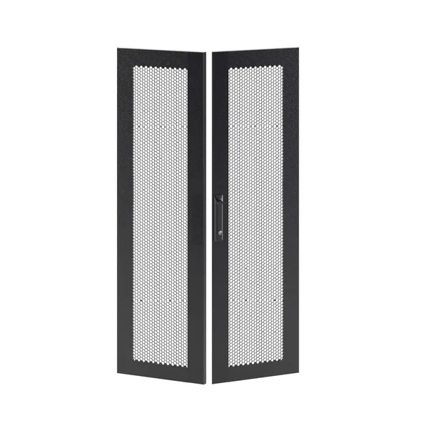 Дверь перфорированная двухстворчатая для IT-CQE 1400 x 600 RAL9005 DKC