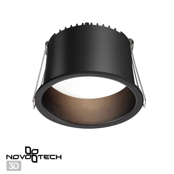 Св-к встр.св/д IP20 LED 4000К 12W 220V TRAN черный NOVOTECH — фото 3