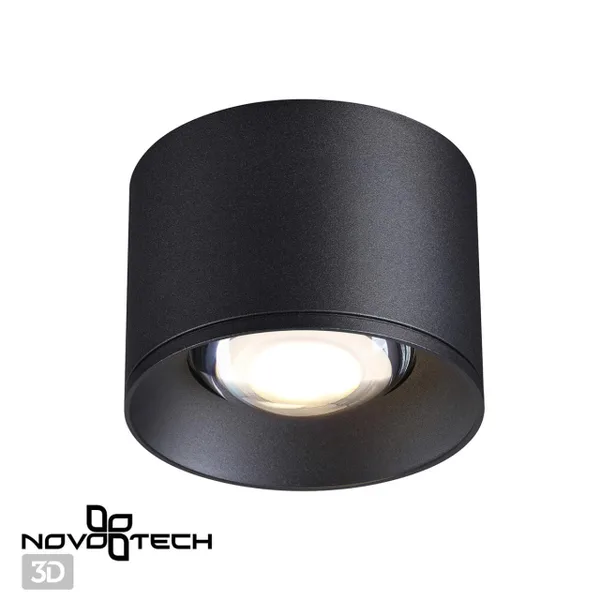 Св-к накл.св/д IP20 LED 4000К 12W 220V PATERA черный NOVOTECH — фото 3