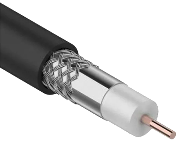 Кабель коаксиальный RG11 CCS 75Ом FPE PVC черный (300м) GENERICA