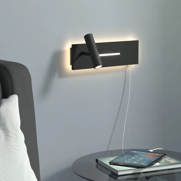 Светильник настенный светодиодный 15Вт 4000К черный IP20 Tuo (a058495) Elektrostandard — фото 2