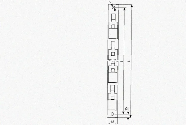 Стойка кронштейна рожкового прямолинейного К1350.001А-13, лак, (1...7 рожков), L950мм, S3,0 Курганский ЗЭМИ — фото 2