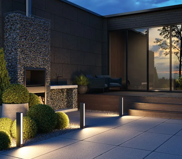 Ландшафтный светильник 12Вт 3000К Графит IP65 Hof O422FL-L12GF Outdoor Maytoni — фото 6