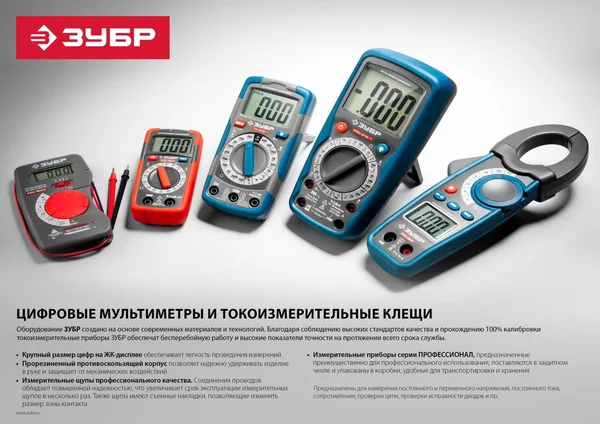 Токоизмерительные клещи "Профессионал" PRO-824 ЗУБР — фото 2
