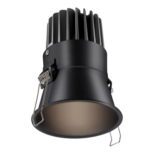 Встр.св/д св-к с перекл.цвет.темп.IP20 LED 3000К/4000К/6000К 18W 220V черный LANG NOVOTECH — фото 3