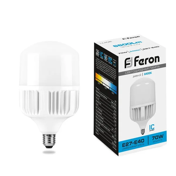 Лампа светодиодная Feron LB-65 E27-E40 70W 6400K — фото 2